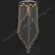 Đèn thả pha lê LED 3 chế độ ánh sáng hình Oval DR217-C45012 DR217-C45012