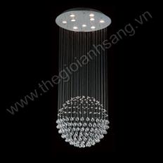 Đèn thả pha lê cao cấp Ø500 x H1500 RS216-100-8818/6+3 RS216-100-8818/6+3