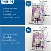 Bóng LED E14 Dimmer Philips Candle 4W Philips Candle 4W