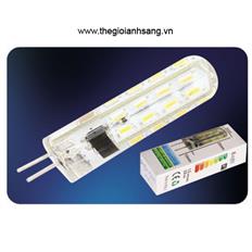 Bóng LED G4 - 220V - 3W ánh sáng vàng LED G4-220V-3W
