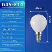 Bóng LED Thuỷ Tinh E14 Ø45mm AL-G45-E14-3W AL-G45-E14-3W