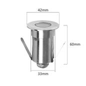 Đèn Âm Sàn LED 1W Ø42mm DK-MS43 DK-MS43