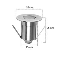 Đèn Âm Sàn LED 1W Ø52mm DK-MS44 DK-MS44