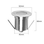 Đèn Âm Sàn LED 1W Ø62mm DK-MS45 DK-MS45