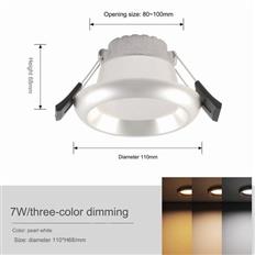 Đèn Downlight LED Ba Chế Độ 7W Ø90mm AL-MD2680A-7W AL-MD2680A-7W