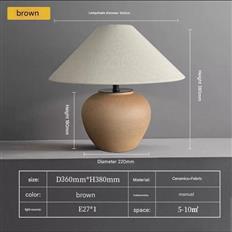 Đèn Bàn Thân Gốm Kiểu Nhật H380mm AL-T9118 AL-T9118