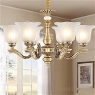 Đèn Chùm Đồng Tân Cổ Điển Ø720mm AL-SD4007-6 AL-SD4007-6
