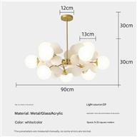 Đèn Chùm Thuỷ Tinh Ø750mm AL-PD273-12 AL-PD273-12