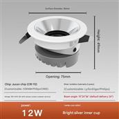 Đèn Downlight LED 12W Ø75mm AL-MD5243D AL-MD5243D