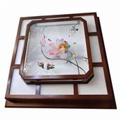 Đèn Ốp Trần Gỗ Vuông 550x550mm YN-A061-550 YN-A061-550