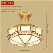 Đèn Ốp Trần Đồng Ø600mm AL-X3010-D6 AL-X3010-D6