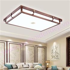 Đèn Ốp Trần Gỗ Chữ Nhật LED Ba Chế Độ 1000x700mm AL-MD3058B-100 AL-MD3058B-100