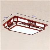 Đèn Ốp Trần Gỗ Chữ Nhật 1100x700mm TH-PA1920 TH-PA1920