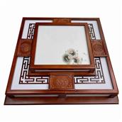 Đèn Ốp Trần Gỗ 550x550mm YN-1249-55 YN-1249-55
