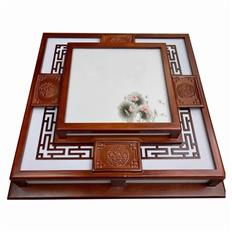 Đèn Ốp Trần Gỗ 550x550mm YN-1249-55 YN-1249-55