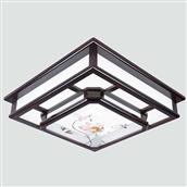 Đèn Ốp Trần Gỗ Vuông 550x500mm YN-2274 YN-2274
