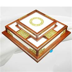 Đèn Ốp Trần Gỗ 550x550mm YN-6810-55 YN-6810-55