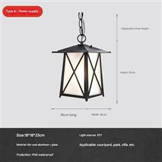 Đèn Thả Ngoài Trời 180x180mm AL-D026A AL-D026A