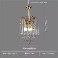 Đèn Thả Pha Lê Trang Trí Ø300mm AL-PD620A-30 AL-PD620A-30