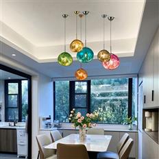 Đèn Thả Thuỷ Tinh Dung Nham Ø280mm AL-HG8046E-28 AL-HG8046E-28