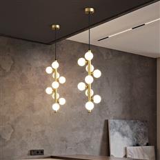 Đèn Thả Thủy Tinh Kiểu Bắc Âu H1600mm AL-PD5449C-9 AL-PD5449C-9