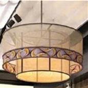 Đèn Thả Vải In Hoa Ø800mm AL-HG134-80 AL-HG134-80