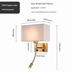 Đèn Tường Chao Vải H520mm AL-MT1059A AL-MT1059A