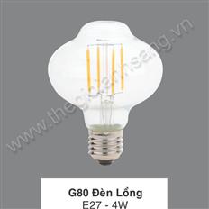 Bóng đèn LED Edison đui E27 G80- Đèn Lồng G80- Đèn Lồng