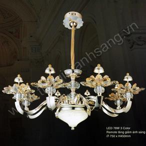 Đèn chùm LED 3 màu tăng giảm ánh sáng Ø750mm RS217-66012/8  RS217-66012/8