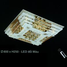 Đèn mâm áp trần vuông LED đổi màu Ø600mm EC216-035-8159 EC216-035-8159
