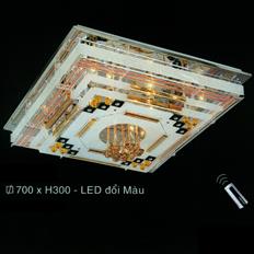 Đèn mâm áp trần vuông LED đổi màu Ø700mm EC216-035-8161 EC216-035-8161