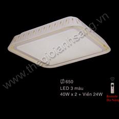 Đèn áp trần LED 3 chế độ ánh sáng Ø650mm EC216-048-8384 EC216-048-8384