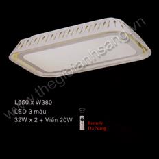 Đèn áp trần LED 3 chế độ ánh sáng L650xW380mm EC216-048-8385 EC216-048-8385