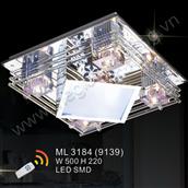 Đèn mâm áp trần LED vuông Ø500 AN 3184  AN 3184