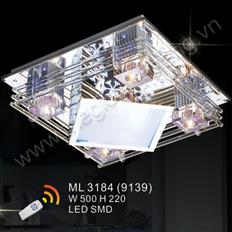 Đèn mâm áp trần LED vuông Ø500 AN 3184  AN 3184