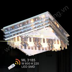 Đèn mâm áp trần LED vuông Ø600 AN 3185 AN 3185