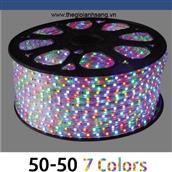 LED dây 5050 7 màu không điều khiển cuộn 100m 5050-7MAU