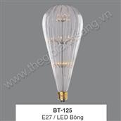 Bóng đèn LED Edison đui E27 BT125-LED bông BT125-LED bông