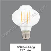 Bóng đèn LED Edison đui E27 G80- Đèn Lồng G80- Đèn Lồng