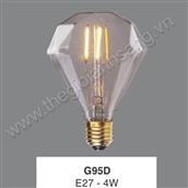 Bóng đèn LED Edison đui E27 G95D-4W G95D-4W
