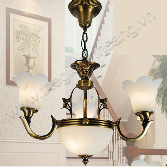 Đèn chùm đồng cao cấp Ø670 DN072-98027/3+1 DN072-98027/3+1