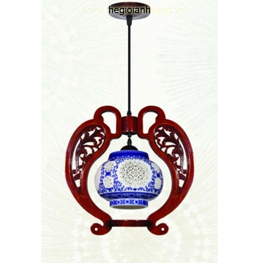 Đèn thả gỗ sứ 400x400 TK094/42/1 TK094/42/1