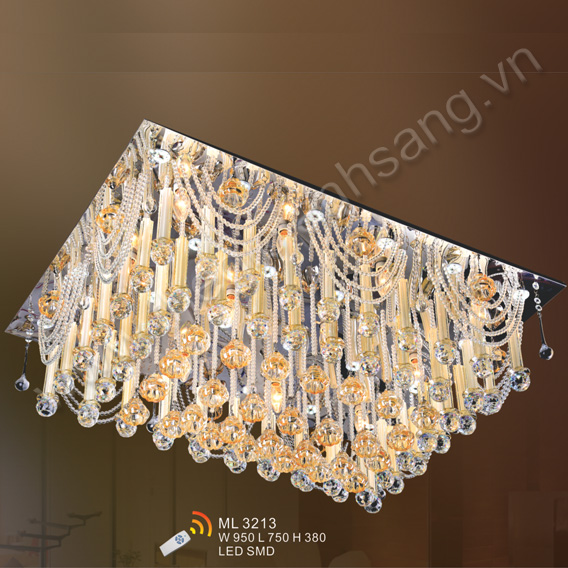Đèn mâm áp trần LED chữ nhật 750x950 AN 3213 AN 3213