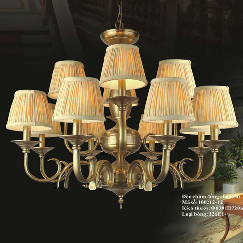 Đèn chùm đồng nến Ø830 VR3 100212-12 VR3 100212-12