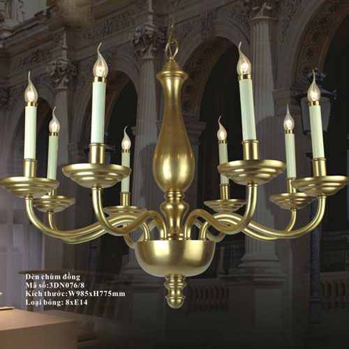Đèn chùm đồng nến Pháp Ø985 VR3 3DN076/8  VR3 3DN076/8