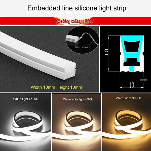 Dây LED Nổi Silicone Dẻo 220V 10x10mm AL-SC1010-220-12W AL-SC1010-220-12W