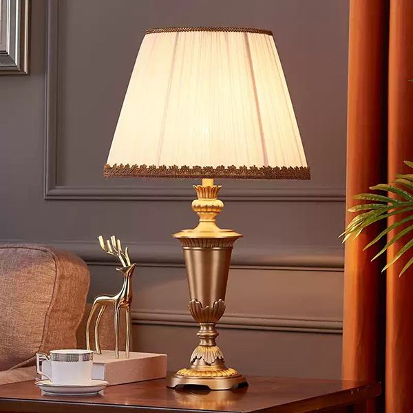 Đèn Bàn Đồng Chao Vải H660mm AL-LS0504 AL-LS0504