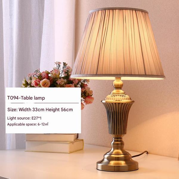 Đèn Bàn Mạ Đồng Chao Vải H560mm AL-T094 AL-T094