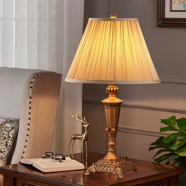 Đèn Bàn Đồng Chao Vải H650mm AL-T167 AL-T167