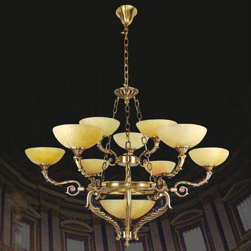 Đèn chùm đồng chao đá Ø1050 VR3 MD8808 VR3 MD8808